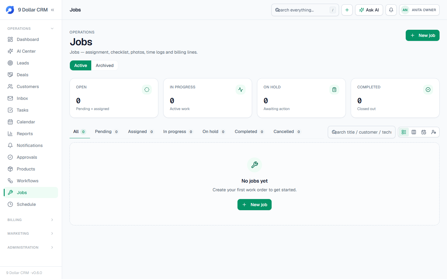 9DollarCRM mobile app